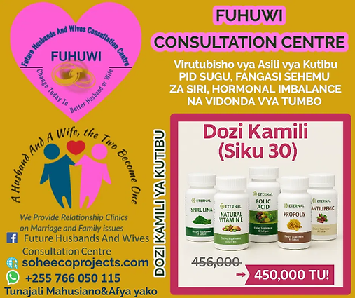 Package ya Kutibu PID, Fangasi, Homoni & Vidonda Vya Tumbo