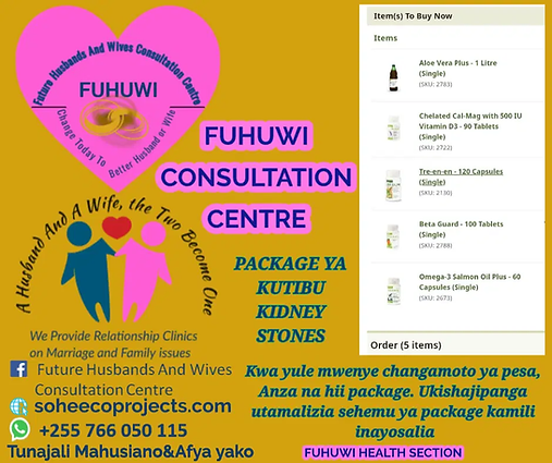 Package ya Kuanzia Kutibu Kidney Stones