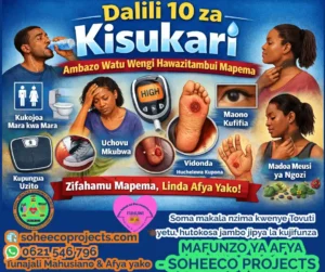Dalili 10 za Kisukari – ishara za mwanzo za ugonjwa wa kisukari kama kukojoa mara kwa mara, kiu kali na kupungua uzito