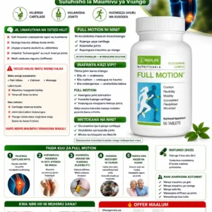 NeoLife Full Motion supplement, suluhisho la maumivu ya viungo, goti, nyonga na joints.